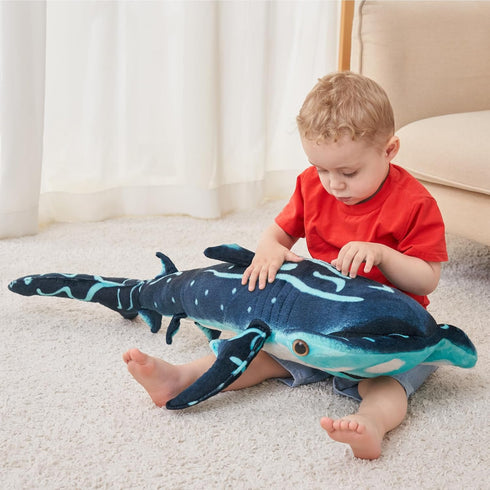 40 Inch Hammerhead Shark Stuffed Animal, Giant Plush Toy, Hammerhead Shark Plush Large
