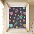 Bseiialft 52 28 Colorful Dog Paws Hearts Cute Crib Sheets for Boys Girls Soft and Breathable Cotton Baby Sheets