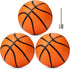 Gejoy 7-Inch Mini Basketballs - Set of 3 with Ball Pump Needles - Inflatable Toy Balls for Indoor/Outdoor Sports, Orange