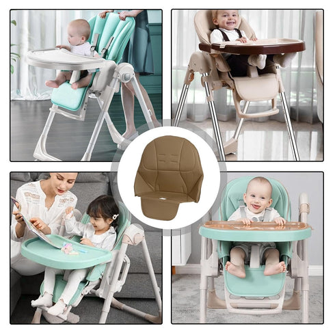 Generic PU Leather High Chair Cover Replacement for Baby - Soft Padding Seat Cushion for Gra-cos, Ao-neo, mic Jane, Peg