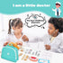 Set, 25Pcs 3-8 Doctor Kit for Kids, Dentist Pretend Play Educational Doctor Toy Wooden Medical Kit with Stethoscope