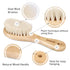 haakaa Wooden Baby Brush for Newborns and Toddlers, Natural Soft Goat Bristles, Ideal for Cradle Cap, 1PC with Carry