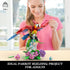 Set, 2 1 14+ (1176 Vziimo Parrot Floral Building MOC Flower and Parrot Collectible Table Art Kit, Creator in Animals
