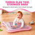 Tummy Tummy 100% 3-12 Time Water Mat Inflatable Water Play Pad for Babies - Sensory Time Mat for Floor Play - BPA-Free