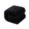 NTBAY Plush Flannel Baby Blanket, Soft and Warm Toddler Blanket with Striped