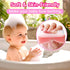 Set 5) Cradle Cap Brush for Babies, Baby Bath Essentials with Silicone Scrubber Bath Sponge Dual-Sided Comb