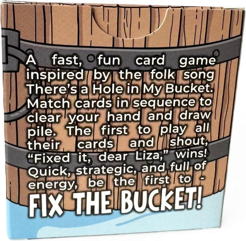 Cabooses in the corner 7+, 23 Fix The Bucket! Card Game Folk Song Inspired Quick Family Game for Kids & Adults, Fun