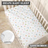 JEPFEIXIA 28"x52" Colorful Polka Dot Fitted Crib Sheet for Boys Girls Beautiful Watercolor Pastel Spots Baby Sheet