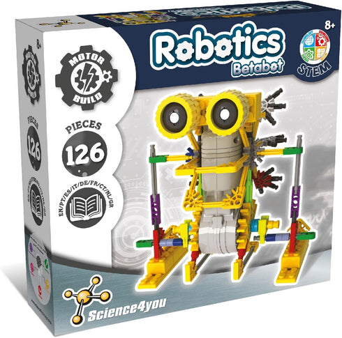 Science4you Betabot Robot Building Kit for Kids 8-14 Years - Build Your Own Robot with 126 Pieces
