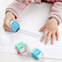 Miseyo Dashed Handwriting Lines Practice Roller Stamp - Self-Inking Line Rolling Stamps for Kids Writing - Blue