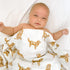 LifeTree Baby Swaddle Blankets Dog, 70% Viscose from Bamboo and 30% Cotton Muslin Swaddle Blankets Boys Girls Swaddling Blanket Neutral for Newborn, Soft Large 47" x 47", Golden Retriever Dog by LifeTree