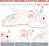 NiuniuDaddy 20" Unicorn Weighted Stuffed Animal Plush Toy, Large Pillowfort Body Pillow for Kids and Adults