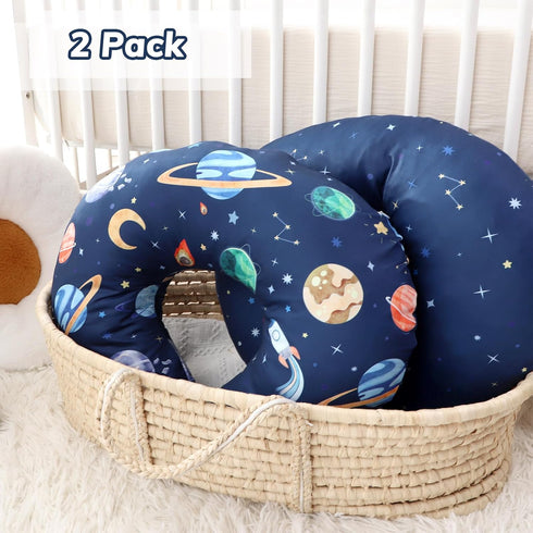 Pack Set Pea Pod of Nursing Pillow Cover and Baby Car Seat Cover Infant Car Seat Canopies Cover for Newborn