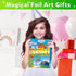 Vinlon Foil Fun Arts and Crafts Kits for Kids, Mess Free Travel Activities Toys for Ages 4-10