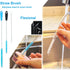 Qacebepa 5-in-1 Set, Tumbler Brush Cleaner Cleaning Brush Washing Straw Tube lab Cleaning with Long Handle, for Water