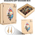 500 Decor,12.8x23.2 inch Ixfyloop Lighthouse Wooden Puzzles for Adults, Seashell Jigsaw Puzzles Pieces, Unique Design