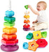 Baby Spinning Stacking Toys for Toddlers 1-3, Sensory Montessori Toys for One