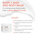 2 5 1 10 oz Visha Skincare Bump Baby in Multitasking Body Balm, Soothes and Relieves Dry, Itchy Skin and Stretch Marks