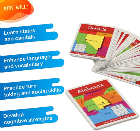 GeoBingo USA Educational Geography Board Game