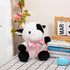 10'' Cow Stuffed Animal Baby Cow Plush with Big Bow Tie Cute Plush Toy Gift for Kids