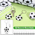 48 Pcs Soccer Party Favors Supplies, 12 Soccer Silicone Bracelets, 12 Drawstring Treat Bags, 12 Mini Stress Balls, 12