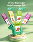 1-3, 224 Talking Flash Cards for Toddlers Montessori Learning Toys with Words, Pocket Speech Toys for Language