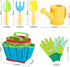 Set,6 Set FITNATE Green Kids Garden Tools PCS Garden Tools Including Watering Can, Shovel, Rake, Fork, Children