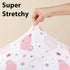 33x20 Baby Bedside Bassinet Sheets Fitted Girl, Compatible with Baby Delight Dream On Me & Most Rectangle Bedside
