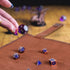 Accessories(Brown,1 Civaner Dice Mat Tray Rolling Mat with Zipper PU Leather Folding Scroll Dice Bag Holder Table
