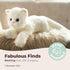 Bearington Collection 15 Inch Muffin Plush White Cat Stuffed Animal