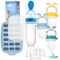 Baby Breastmilk Popsicle Molds & Baby Fruit Feeder-WAJIAYON Silicone Food Freezer Tray