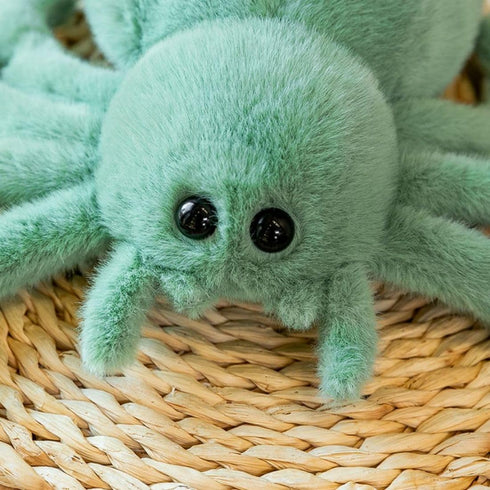 Plush Spider Stuffed Animal Toy, Soft 10 inch Kawaii Halloween Plush Spider for Kids and Adults