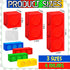 30 Pieces Building Block Party Box, Cardboard Snack Box for Children's Building Block Game Party Decorations