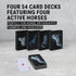 Horses Playing Cards with Organizer Box, Waterproof Stylish Deck for Collectors and Game Enthusiasts