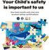 24 Piece Puzzles for Kids Ages 3-5, Unique Shape Ocean Animal Wooden Jigsaw Puzzle with Storage Tray