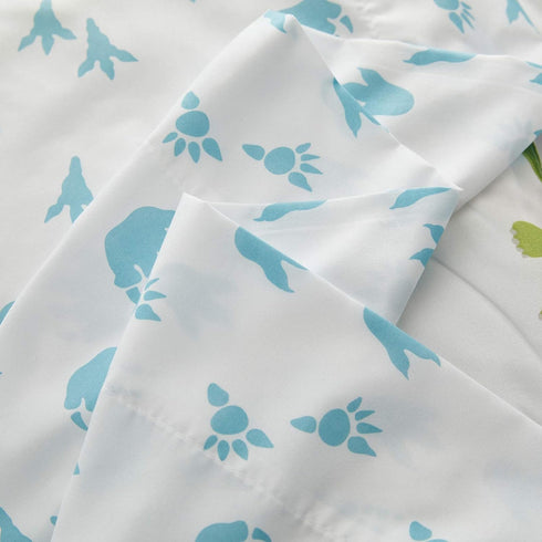 4 Set Set Pieces Toddler Bedding Dinosaur with Colorful Dinos and Monsters Toddler Comforter Sheet for Autumu