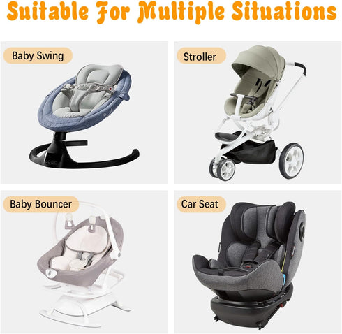 2-in-1 KAKIBLIN Infant Car Seat Insert, Carseat Head Insert & Body Support for Newborn, Reversible Newborn Car Seat