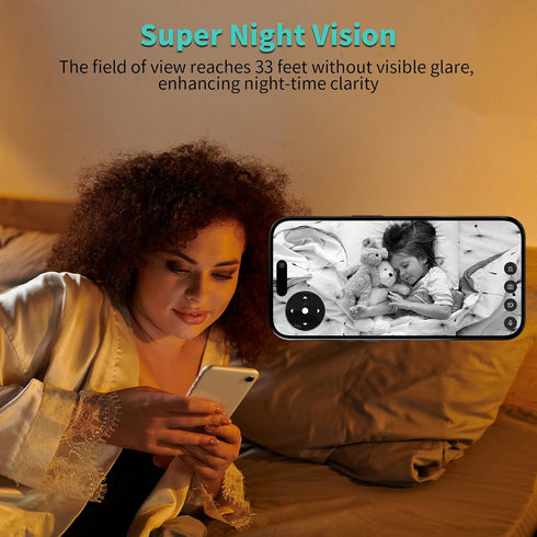 Alaga 2K 2 64G Indoor Security Camera, Baby Monitor, AI Motion Detection, Way Audio, Night Vision, Compatible