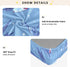 Bseiialft 52 28 Swallows Stars Blue Crib Sheets for Boys Girls Soft and Breathable Cotton Baby Sheets for Standard Crib