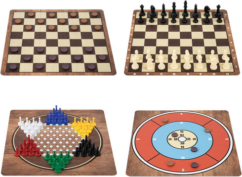 365 6+, 1-8 Games - Traditional Strategy Board & Card Games, Tin Storage Container, Game for Each Day of Year, Family
