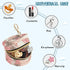 Textured Pattern Round Pacifier Storage Case with Zipper, Portable Pacifier Case for Travel, Diaper Bag & Purse