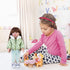 Doll Clothes 3 Pc. Set - Light Green Grey Plaid Hooded Thick Coat, Checkerboard Jacket, Warm Outfit for 18" Dolls