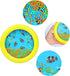 Ocean Drum Wave Bead Drum, Gentle Sea Sound Music Gift Musical Educational Tool for Kid Child Baby, Yellow
