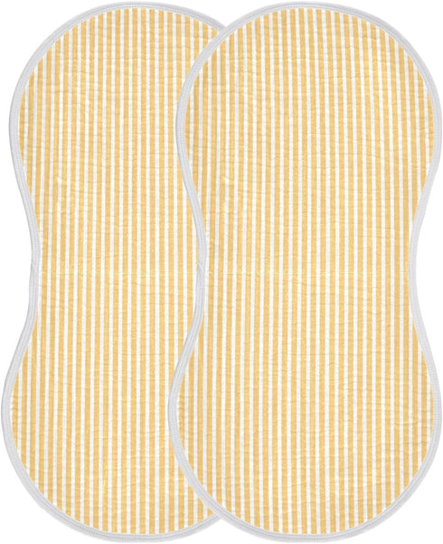 decor gift 4 Pack 22x11in Cotton Burp Cloths Large Good Absorbent? Orange and White Stripes Feeding Cloth for Gender
