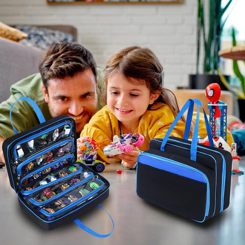 ZUIKAKU 40 40 1:64 Carrying Case for Monster Jam Trucks, Kids Toy Truck Storage Compatible with Monster Jam Trucks