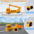 Lawfig 7 1 Set, 3-8 Magnetic Transform Engineering Car Assembled Toys, Construction Vehicles with Storage Box, in Robot