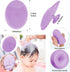 Molylove Set Set 2PCS Baby Hair Brush and Purple Cradle Cap Brush for Newborns and Toddlers, Wooden Baby Hair Brush