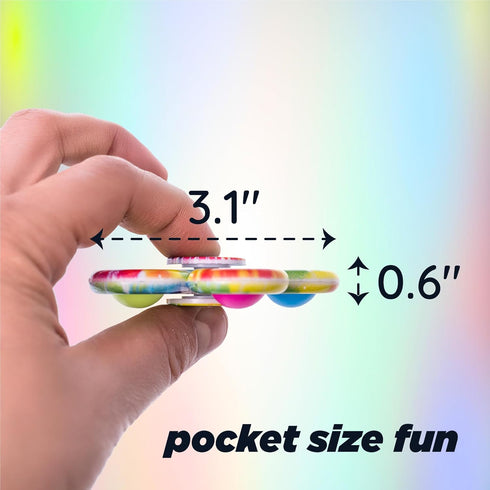 2026 Nutty Toys Fidget Spinner - Sensory Toy for Kids & Adults - Top Stress & Anxiety Relief Gifts for Home & Office