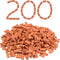 Mini Bricks Tiny Bricks for Landscaping, 1/35 Scale (200 Pcs) - Realistic Fake Miniature Bricks for Dollhouse Garden