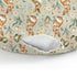 Vintage Rabbit Floral Nursing Pillow Covers for Boy Girl Spring Bunnies Flowers Nursery Feeding Pillowcase